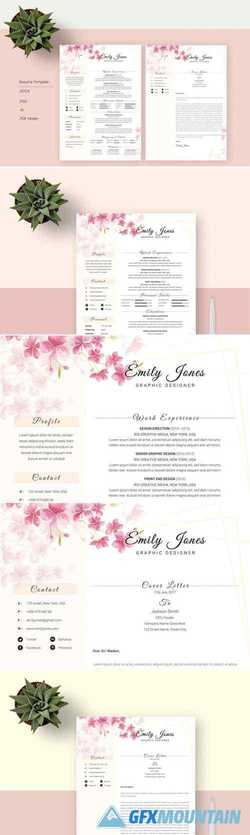 Water Color Resume Template