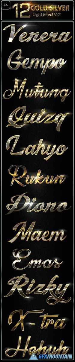 Gold Silver Text Effect 22370241 