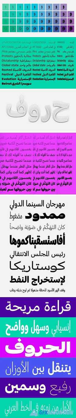 Greta Arabic Font Family