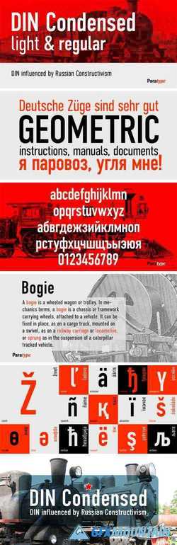DIN Condensed Font Family 