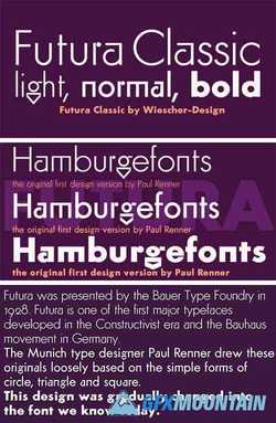 Futura Classic Font Family 