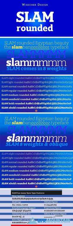 Slam Rounded Font Family 