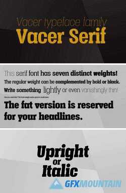 Vacer Serif Font Family