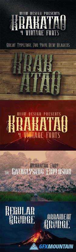 Krakatao - Vintage Font 