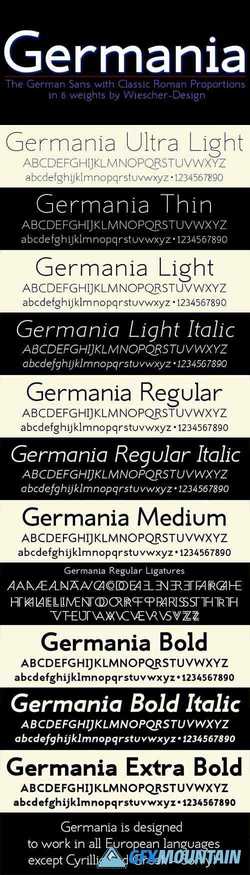  Germania Font Family 