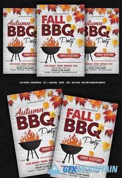 Fall Autumn BBQ Flyer 2842121