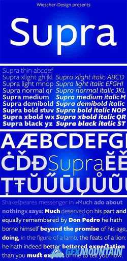 Supra Font Family 