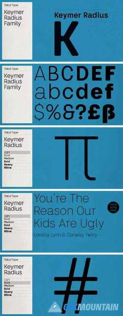 Keymer Radius Font Family 