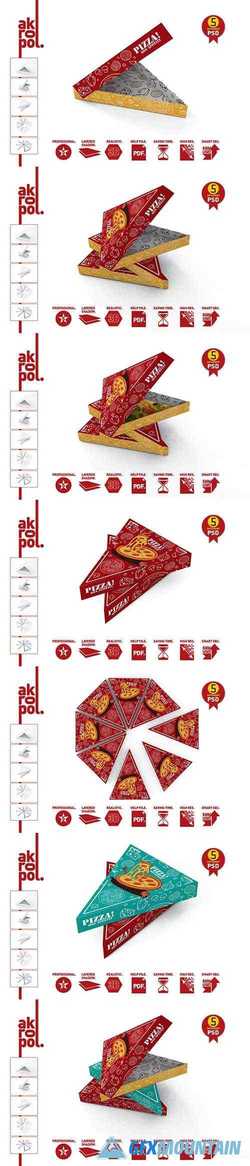 Pizza Slice Box Packaging Mockup 2758554