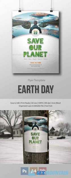 Earth Day Flyer/Poster Template 15801118