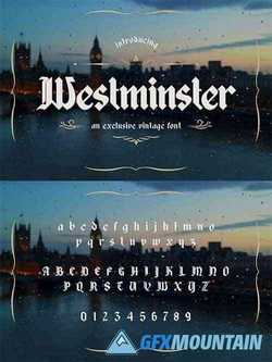 Westminster Font Script