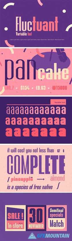 YWFT Fluctuant Font Family