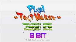 Arcade Text Maker 8bit Glitch Titles