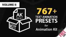 Text Preset Volume II for Animation Kit
