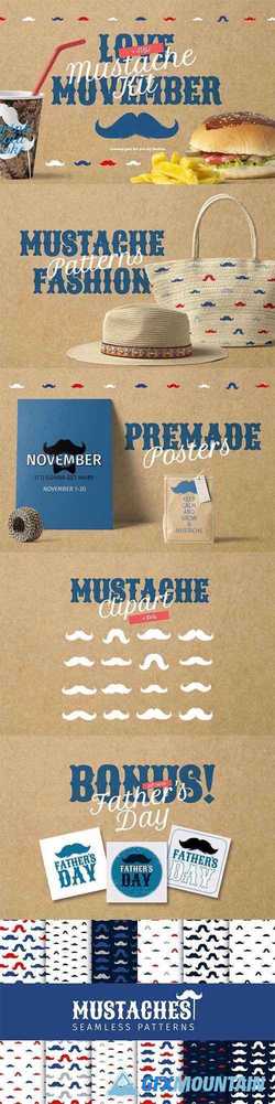 Movember Style Mustache Kit 2857949