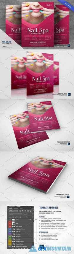 Nail Spa and Nail Salon Flyer 2960628