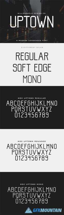 MDC Uptown - A Modern Condensed Font 2590803