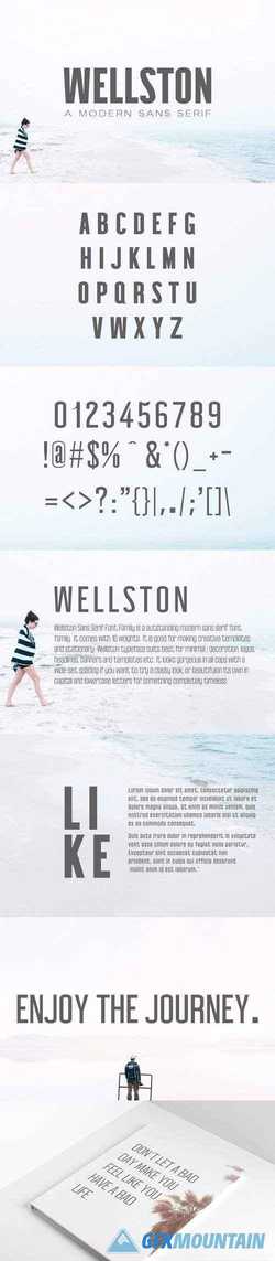Wellston Modern Sans Serif Font 2967139
