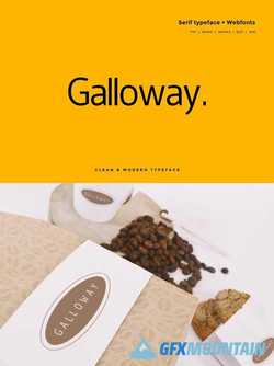Galloway - Modern Typeface + WebFont 