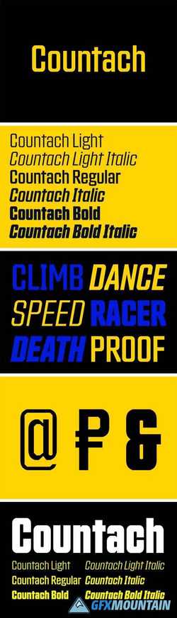 Countach Font Family