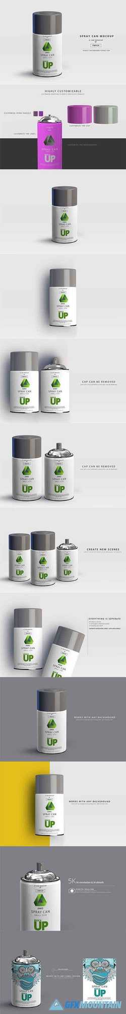 Spray Can Mockup - Small Size 2961931