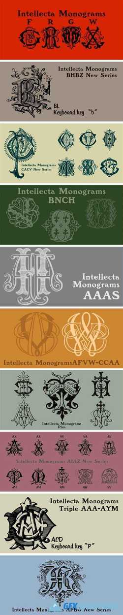 Intellecta Monograms Font Family