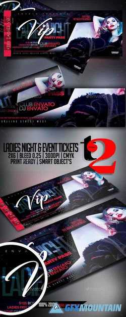 Ladies Night Event Tickets Template 22676140
