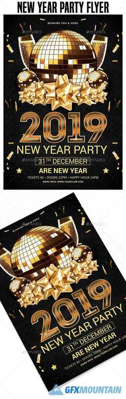 2019 New Year Party Flyer Templates 22717110