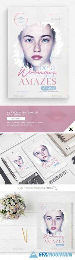 Be A Woman That Amazes Flyer Template 22712176