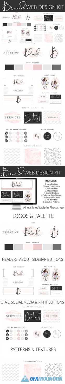 Web Branding Kit - Feminine Blush 2671904