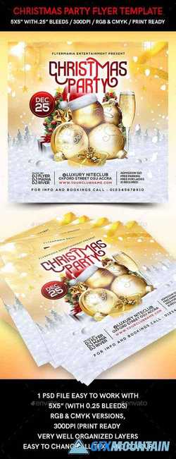 Christmas Party Flyer Template 22715269