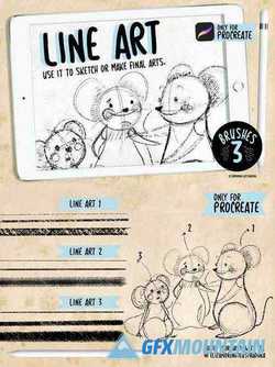 Line Art - Brushes for procreate 3135561