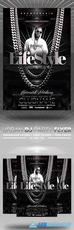 Urban DJ Party Flyer 22730797