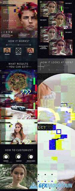Abstract Glitch Photo Interface Template 22742649