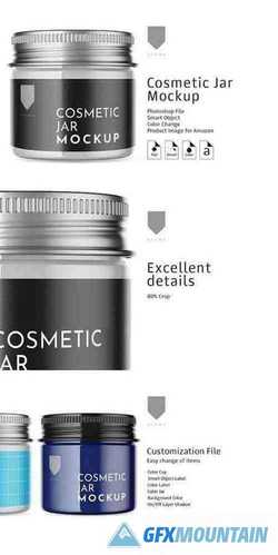 Cosmetic Glass Jar Mockup 3 3151514