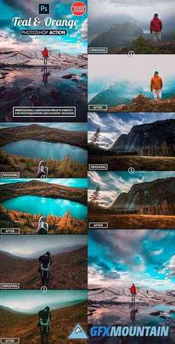30 Orange and Teal - Photoshop Actions 22857140