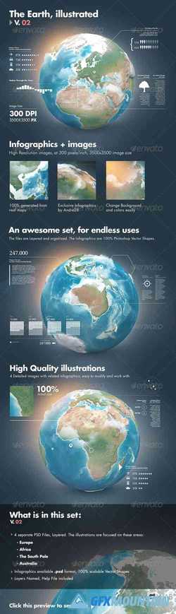 EARTH ILLUSTRATIONS AND INFOGRAPHICS - V2 - 2939336