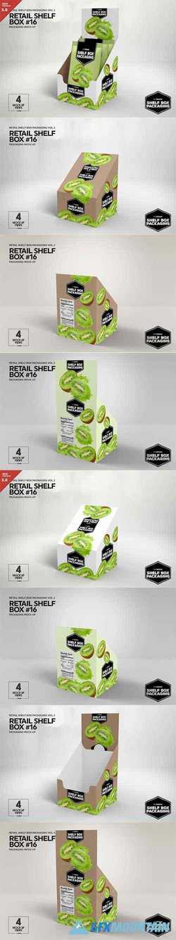 Retail Shelfbox 16 Packaging Mockup