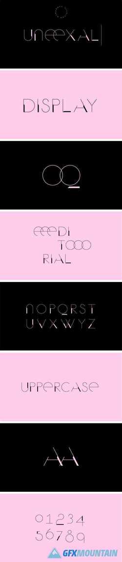 UNEEXAL Display Typeface