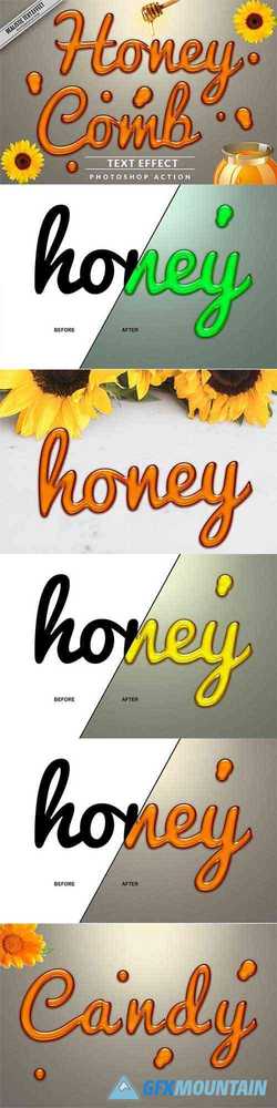 Honey Text Effect Photoshop Action 3211912 