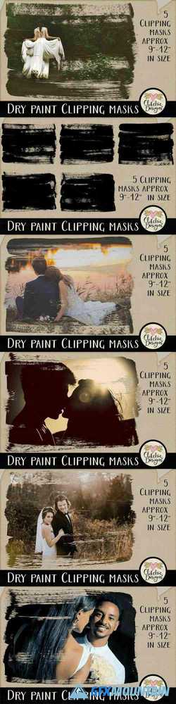 Dry Paint Photoshop Clipping Masks 2347811