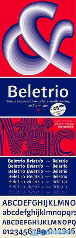 Beletrio Font Family