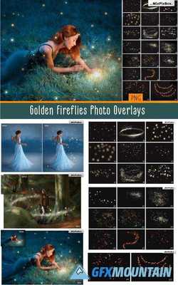 GOLDEN FIREFLIES PHOTO OVERLAYS - 3407249