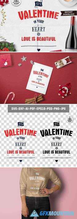 Valentines Day Lettering / Typography Overlay SVG 3525444