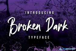 Broken Dark Typeface 