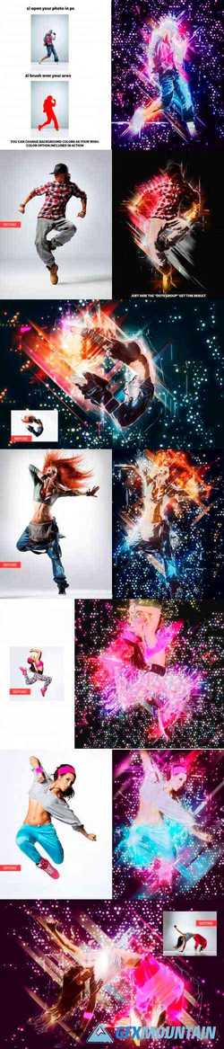 Multi Abstract Photoshop Action 3559837