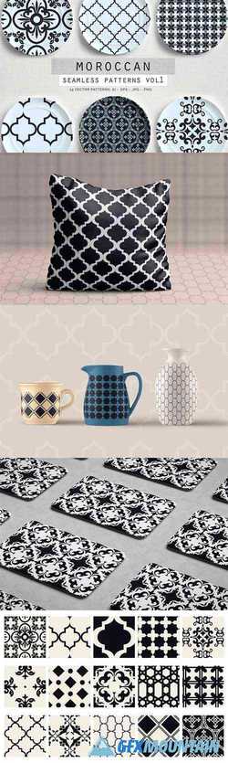 Moroccan Style seamless vector patterns vol1