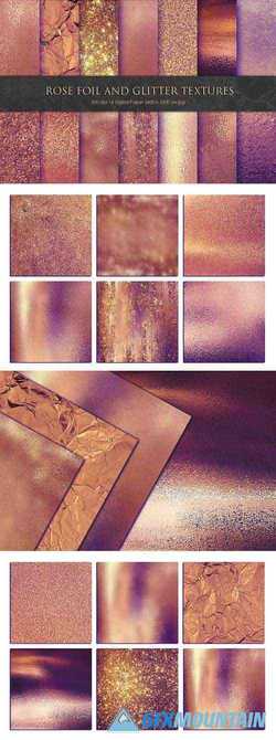 Rose Foil and Glitter Textures - 3329676