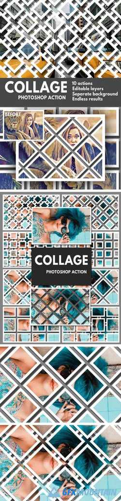10 Collage Photoshop Actions