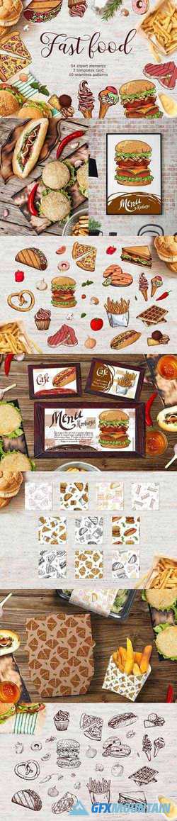 Fast Food-clipart+menu - 3590186